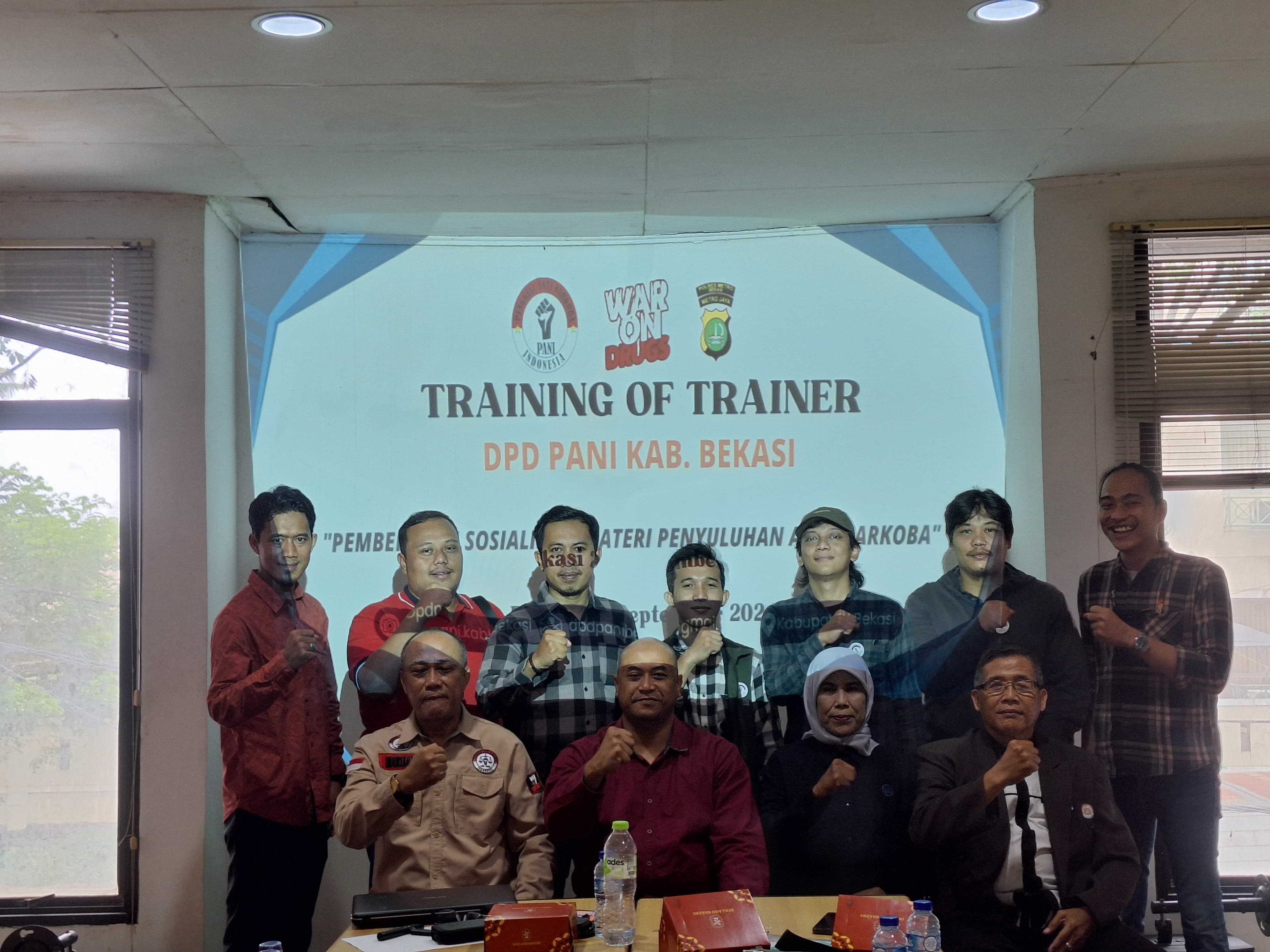 Berantas Penyebaran Narkotika, DPD PANI Kabupaten Bekasi Gelar Training of Trainer