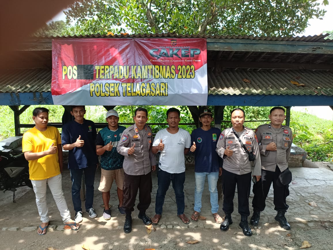 Sambut Ramadhan, Polsek Telagasari Launching Posko Terpadu Kamtibmas 