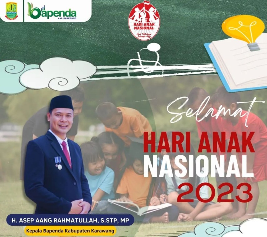 Bapenda Karawang Mengucapkan Selamat Hari Anak Nasional 2023