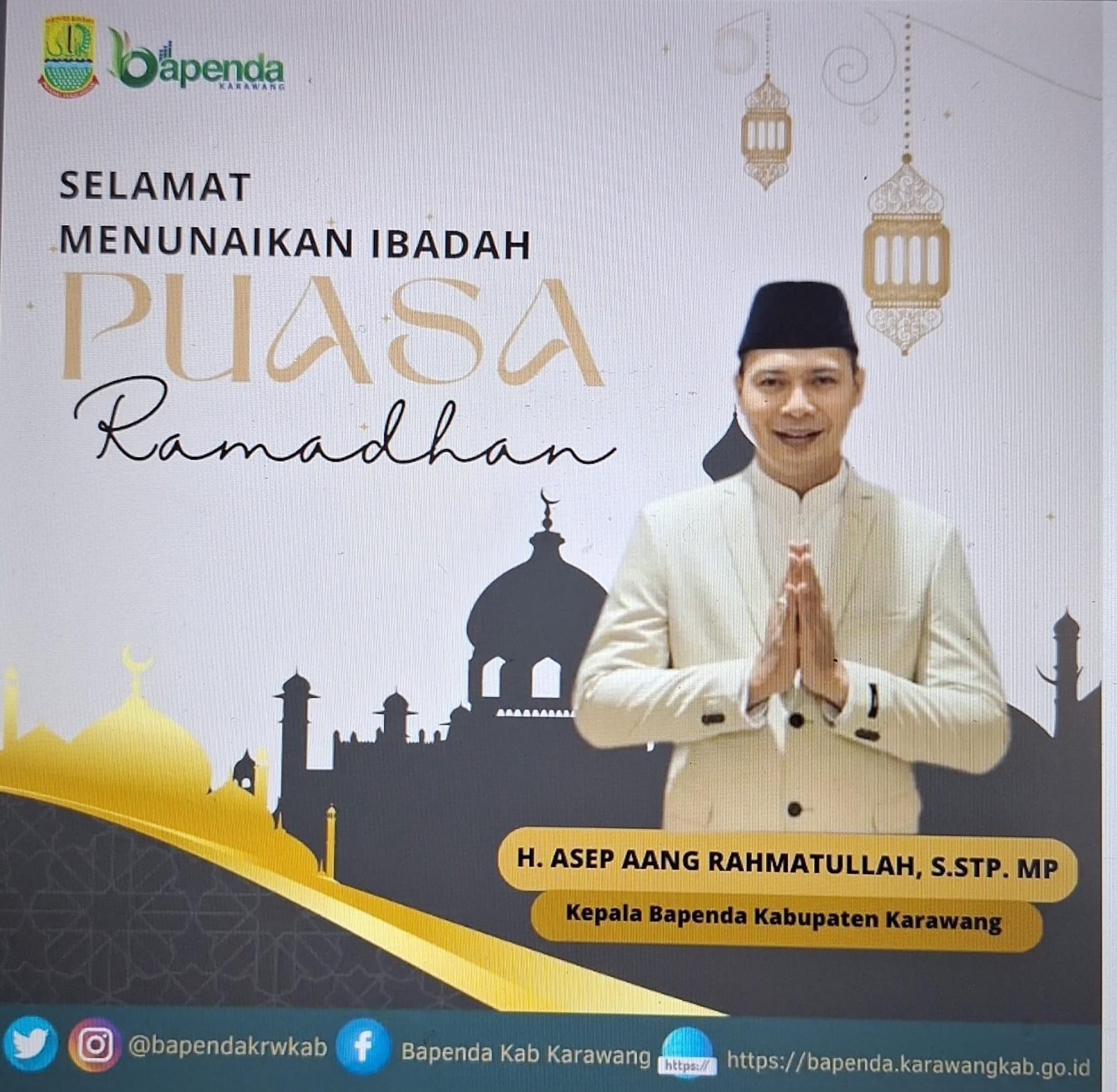 Bapenda Kabupaten Karawang Ucapkan Selamat Menjalankan Ibadah Puasa