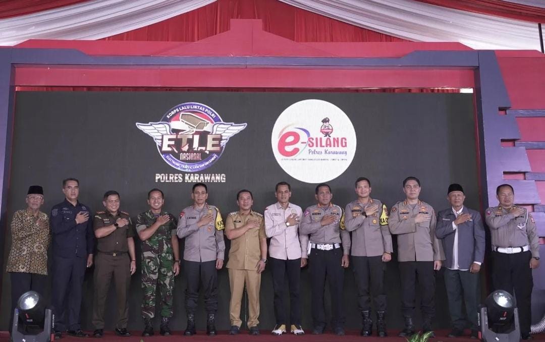 Kapolda Jabar Resmikan-Launching Gedung SPKT, Etle dan Aplikasi E-Silang di Polres Karawang