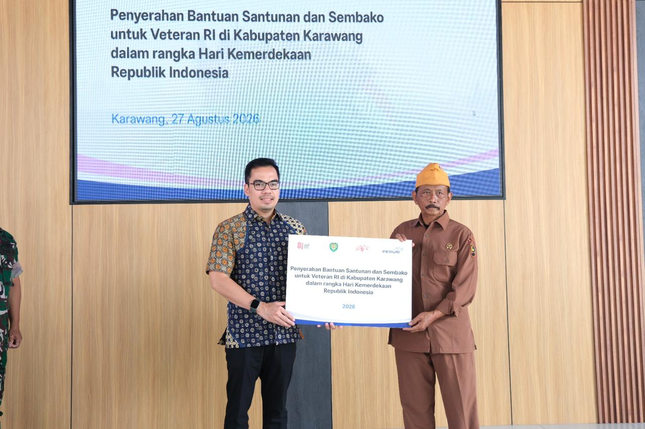 PERURI dan Kodim Karawang Salurkan Santunan untuk 59 Veteran di Momentum HUT RI ke-81