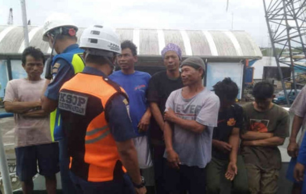 Tenggelam di Laut Jawa, 10 Nelayan asal Tangerang Dievakuasi di Belitung