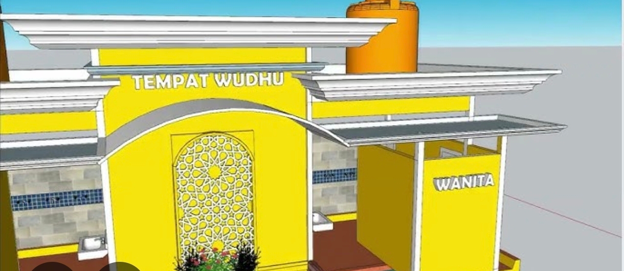 Tempat Wudhu Mushola Desa Sukadaya Direhab
