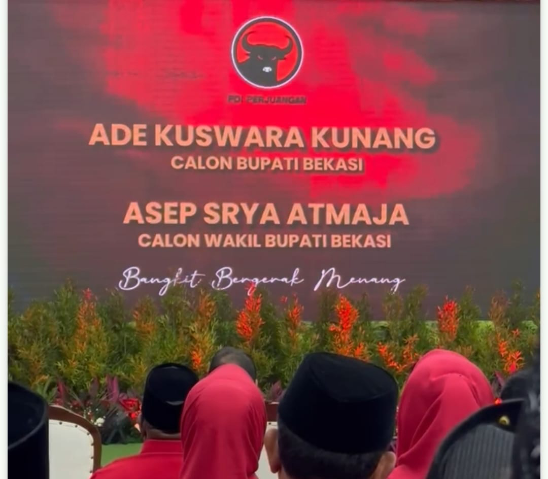 PDIP Beri Rekomendasi kepada Ade Kuswara Kunang & Asep Surya Atmaja di Pilkada Kabupaten Bekasi 2024