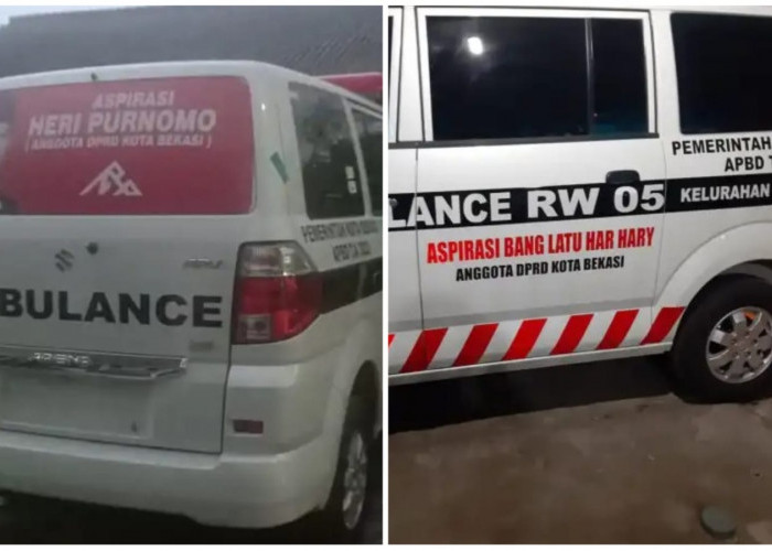 Mobil Ambulans dari Aspirasi Dewan Bekasi Marak Dipasang Stiker Kampanye, Bawaslu Minta Dicopot