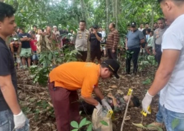 HEBOH! Mayat Wanita Muda Terkapar di Kebun Belakang Pasar Anyar Sukatani