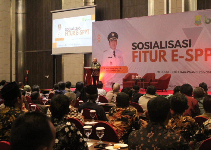 Bapenda Karawang Gelar Sosialisasi Fitur E-SPPT Kepada Seluruh Koordinator PBB dan Petugas PBB Se-Karawang