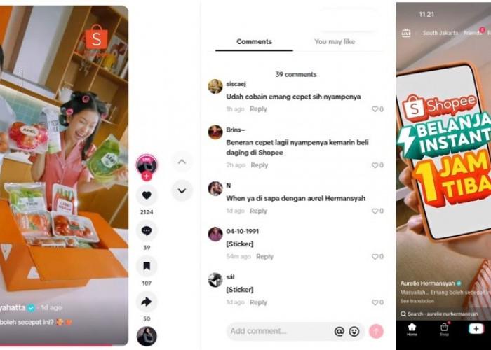 Belanja Harian Makin Sat Set, Atta Halilintar dan Aurel Dukung Shopee Instant 1 Jam Tiba