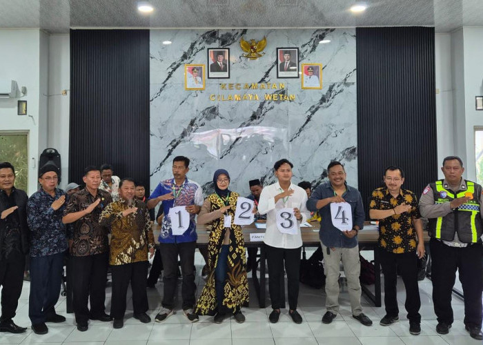 DPMD Karawang Monitoring Penetapan dan Pengundian Nomor Urut Calon Kades
