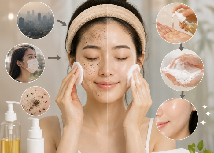 Kenapa Double Cleansing Penting, Meski Tidak Pakai Makeup Tebal? Ini Penyebabnya!