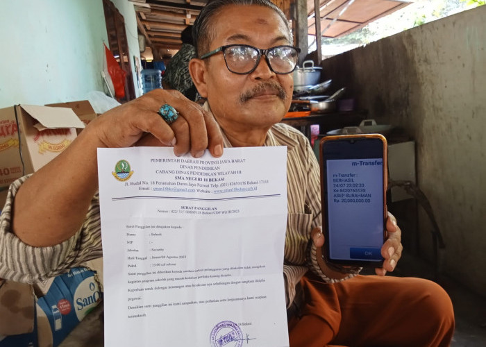 Dipecat, Mantan Satpam SMA Negeri 18 Kota Bekasi Bongkar Kebobrokan PPDB Online 2023