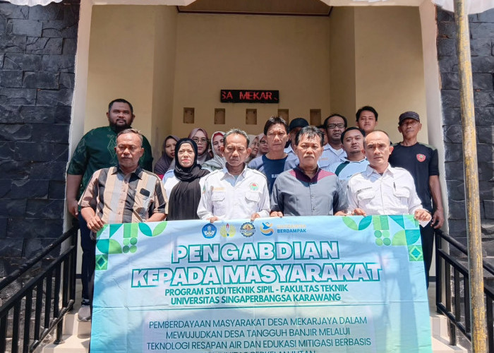 PKM Dosen Unsika Berdayakan Warga Desa Mekarjaya Wujudkan Desa Tangguh Banjir melalui Teknologi Sumur Resapan