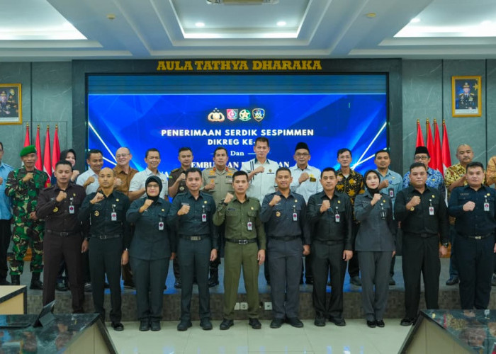 Polres Karawang Terima 10 Serdik Sespimmen Dikreg 66 MC III POKLAT X 