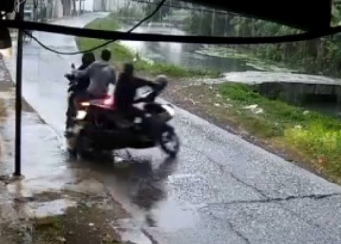 Detik-detik Aksi Begal di Rawamerta Terekam Jelas CCTV