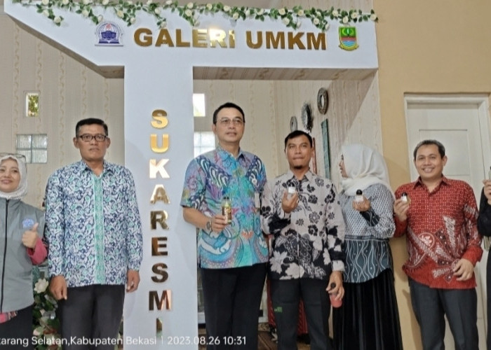 Pemkab Bekasi Resmikan Galeri UMKM Mahasiswa UPB di Desa Sukaresmi 