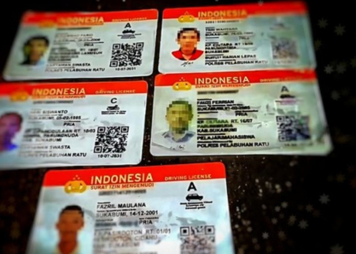 POLRES SUKABUMI BONGKAR PEREDARAN SIM PALSU, PELAKU JUAL HINGGA RP500 RIBU