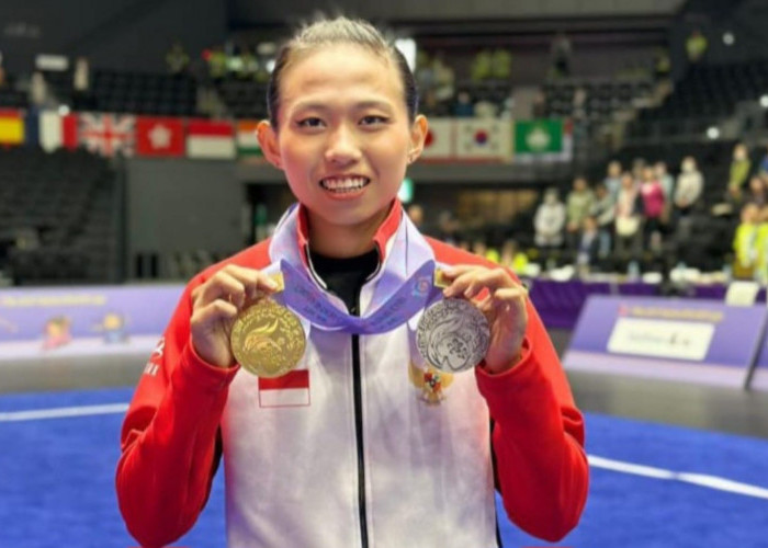 Atlet Wushu Asal Kabupaten Bekasi Tasya Ayu Raih Emas di '3rd Taolu World Cup' Yokohama