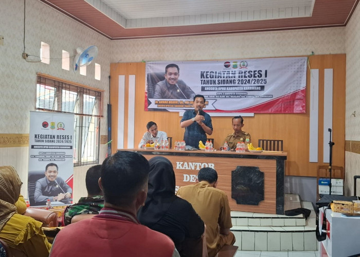 Anggota DPRD Karawang Dede Anwar Gelar Reses I Tahun Sidang 2024/2025 di Desa Sarijaya