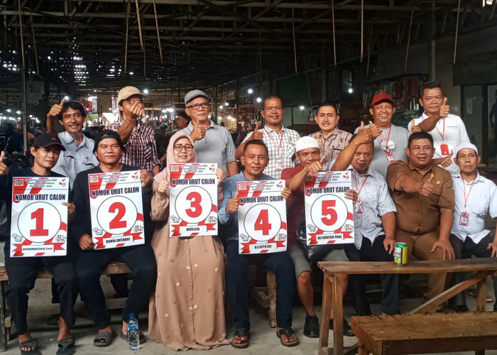 5 Kandidat Calon Ketua RWP di Pasar Kranji Mulai Sosialisasi ke Pedagang