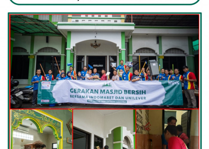 Indomaret dan Unilever Indonesia Lakukan Bersih-Bersih Masjid dalam Rangkaian Gerakan Masjid Bersih 2025