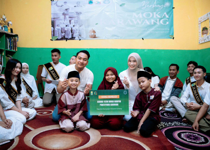 Hangatkan Ramadan, Mojang Jajaka Karawang Hadirkan Senyuman untuk Yatim dan Dhuafa