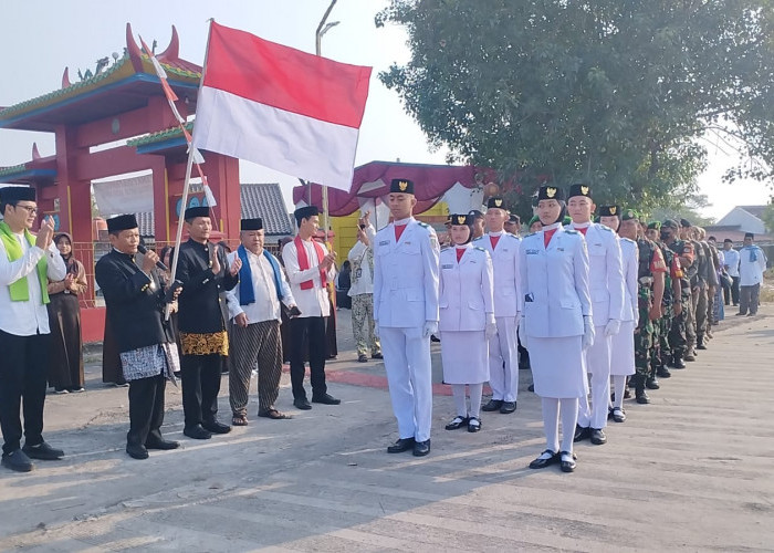 Serunya Kirab Budaya, Bentangkan Bendera Merah Putih di Sisi Utara dan Selatan Kabupaten Bekasi