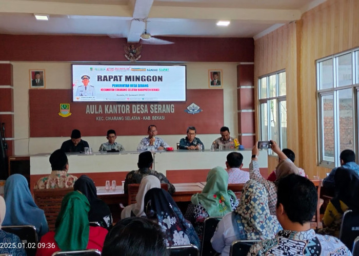 Minggon Perdana, Pj Kades Serang Sampaikan Program Kerja dan Proses PAW