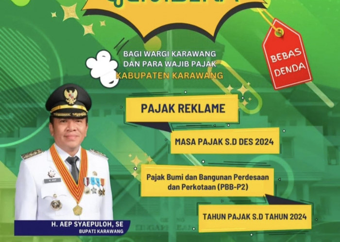 Pemkab Karawang Bebaskan Denda Pajak Reklame dan PBB-P2 Hingga 31 Maret 2025