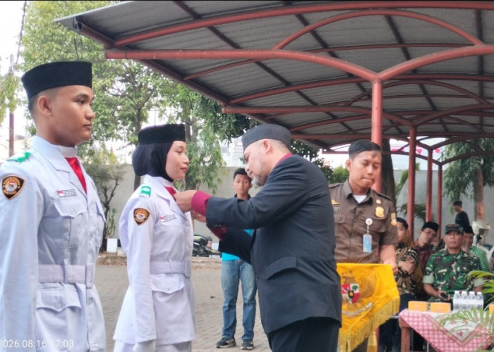 Camat Cikarang Selatan Kukuhkan 17 Anggota Paskibraka, Ini Pesan Camat Said