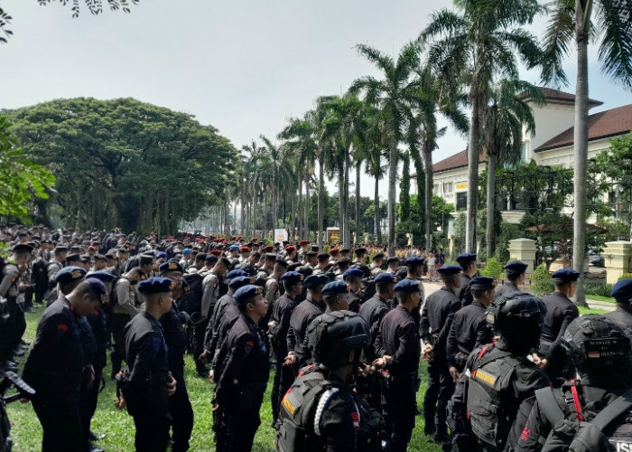 Pastikan Keamanan di TPS yang Tersebar di 23 Kecamatan, Polres Metro Bekasi Gelar Apel Kesiapan Keamanan