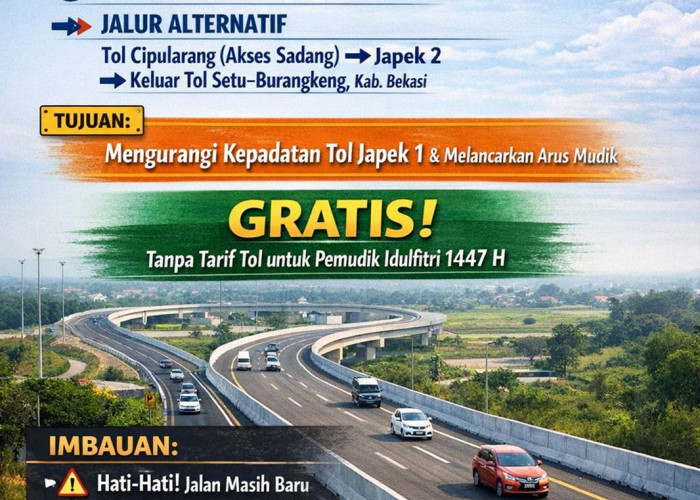 Akses Sadang ke Japek 2 Difungsikan, Pemudik Dialihkan ke Setu–Burangkeng