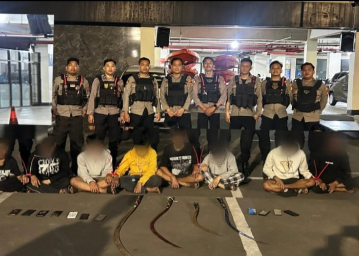 Polisi Gagalkan Tawuran di Rawalumbu, Enam Pemuda Diamankan Beserta Senjata Tajam