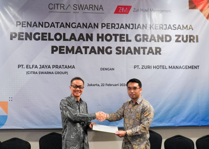 Kembangkan Hotel Bintang 4 di Sumut, CSG Gandeng PT Zuri Hotel Manajemen