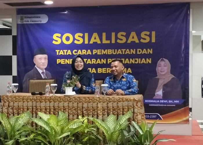 Disnakertrans Karawang Gencar Sosialisasikan PP dan PKB ke Perusahaan