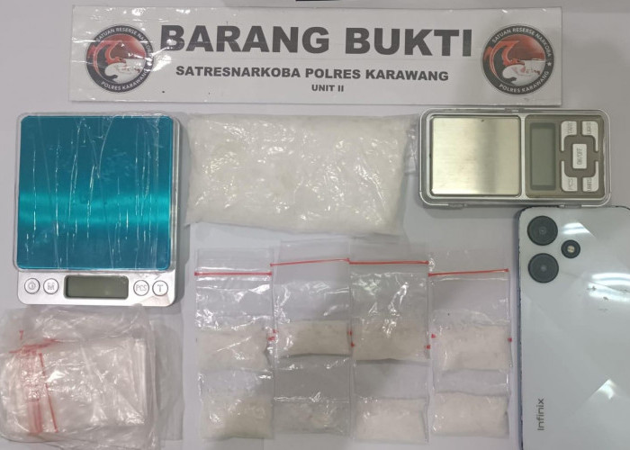 Tukang Nasi Padang Nyambi Jadi Pengedar Narkoba di Karawang Ditangkap Polisi