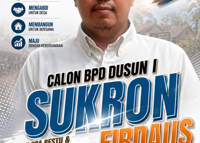 Sukron Firdaus Siap Maju BPD Kalijaya, Usung Aspirasi Tiga Kampung