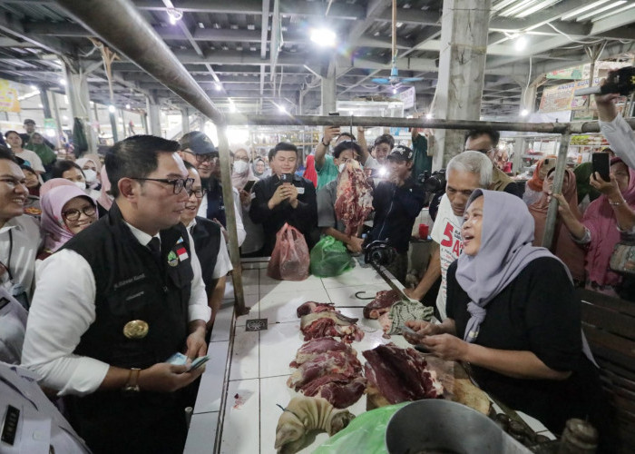 Tinjau Pasar Pasalaran Cirebon, RK : Harga Bawang Merah Naik