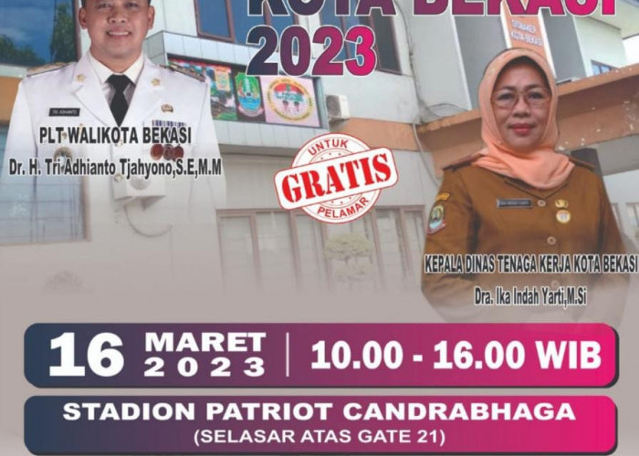 Disnaker Kota Bekasi Buka Job Fair Tahun 2023,Rangkul 34 Perusahaan di Jabotabek