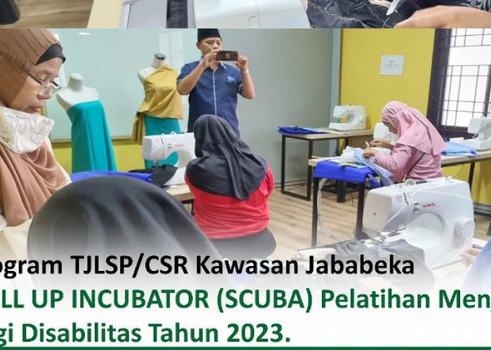 Kolaborasi Bappeda Kabupaten Bekasi dan Kawasan Jababeka Gelar Pelatihan Menjahit Bagi Disabilitas 2023