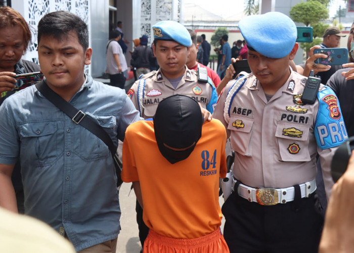 Pelaku Penusukan Pedagang Asongan di Karawang Ditangkap di Sumsel , Ternyata Profesinya Sesama Pedagang 