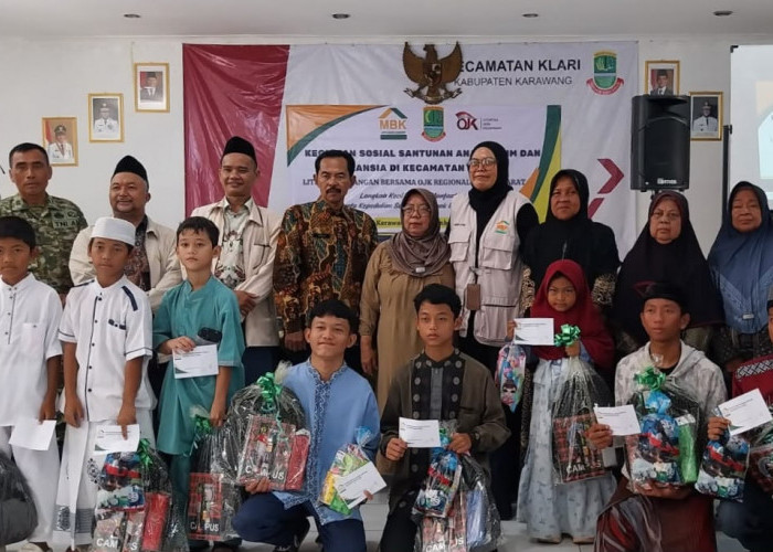 MBK Ventura Santuni 230 Anak Yatim dan Lansia di Karawang Sekaligus Edukasi Usaha Mikro