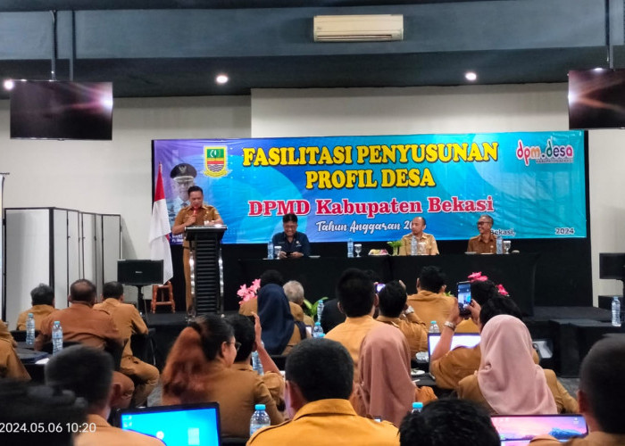 DPMD Kabupaten Bekasi Gembleng Para Operator Penyusunan Profil Desa Tahun Anggaran 2024 