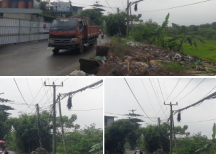 Kabel Listrik di Sukadami Dibiarkan Menjuntai dan Semrawut, PLN Cikarang Dinilai Loyo
