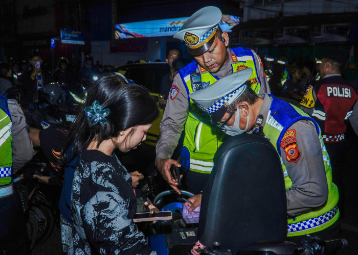 KRYD di Jalan Tuparev Karawang, Polisi Amankan 81 Motor dan 150 Pengendara Ditilang