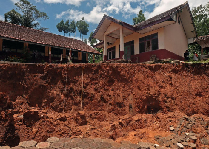 Kepala BNPB Tinjau Lokasi Terdampak Bencana Pergerakan Tanah di Bandung Barat