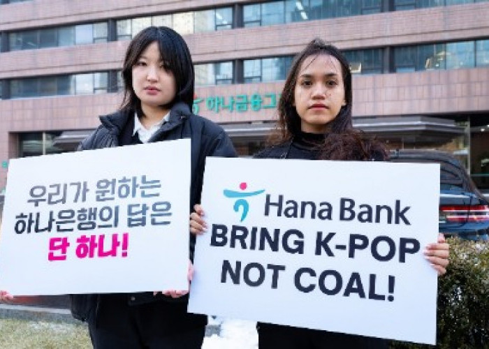 Desak Stop Danai Proyek Nikel, Fandom K-pop Indonesia Desak Hana Bank Secara Langsung di Seoul