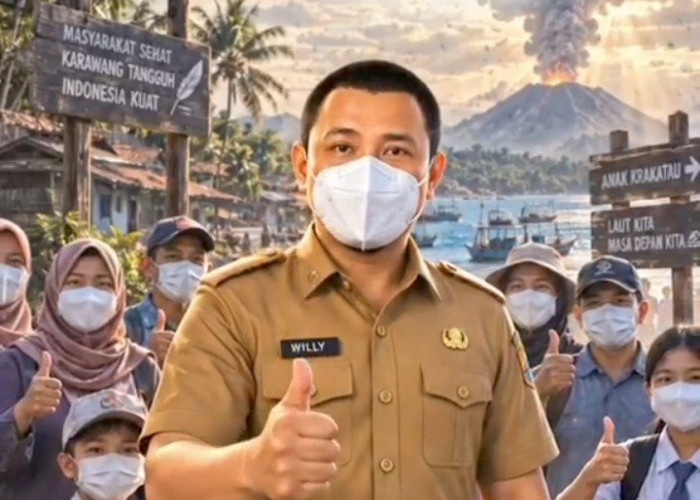 Waspadai Abu Vulkanik Anak Krakatau, DLH Karawang Minta Warga Gunakan Masker