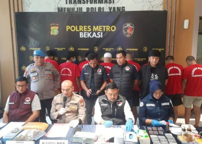 Polres Metro Bekasi Ungkap Peredaran Narkoba Senilai Rp141 Juta