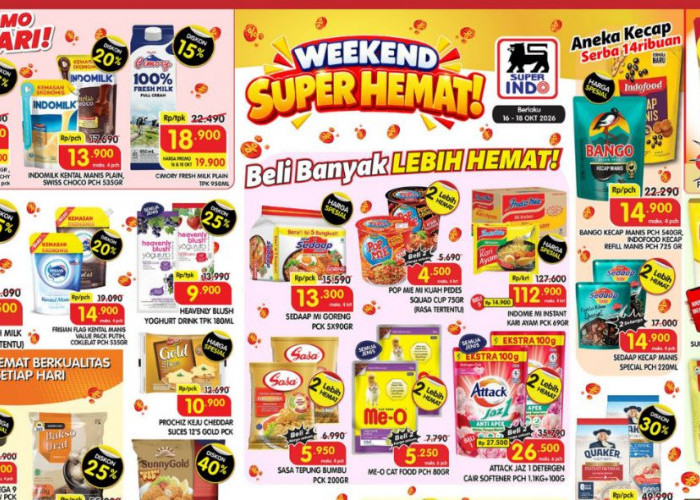 Buruan Serbu! Promo Superindo Terbaru Hari Ini, 17 Oktober 2026, Diskon Sunco Minyak Goreng 2L Cuma Rp41.900